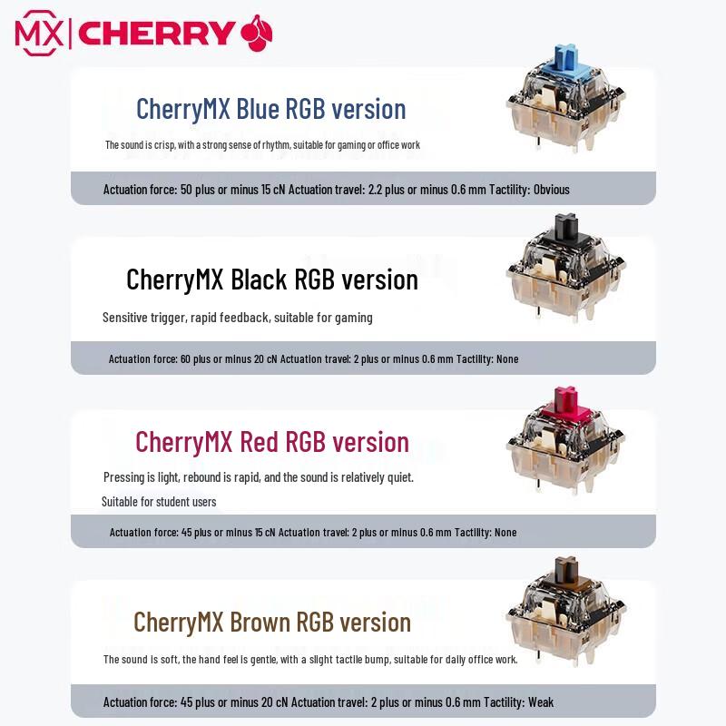 Pioneer Z108 Tri-Mode RGB Mechanical Keyboard - Silent Cherry MX Red