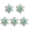 Snowflake Shaped Sea Glass Ornament Handmade Sea Glass Art Friendship Keepsake Coastal Winter Christmas Tree Decoration
