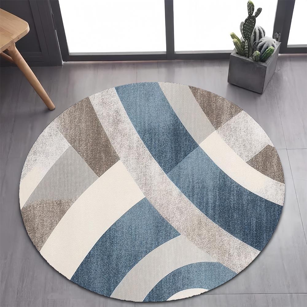 26 Style New Bohemian Abstract Modern Art Geometry Art Round Carpet Rug for Bedroom Living Room Decoration,pet Decor Floor Mat