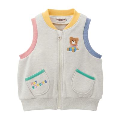 Miki House Hot Biscuits Vest, Drenge og Piger, Baby/Børnetøj, Grå, 100cm, 73-5701-142