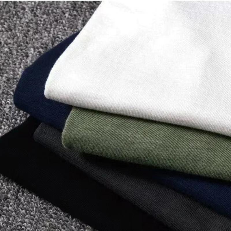 Tricou pentru bărbați, cu decolteu în V, cu mâneci scurte, respirabil, de culoare uni, maieu casual de vară