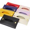 Mini Portable PU Leather Paper Towel Box Waterproof Storage For Handkerchief Puller Picnic Car Front Seat
