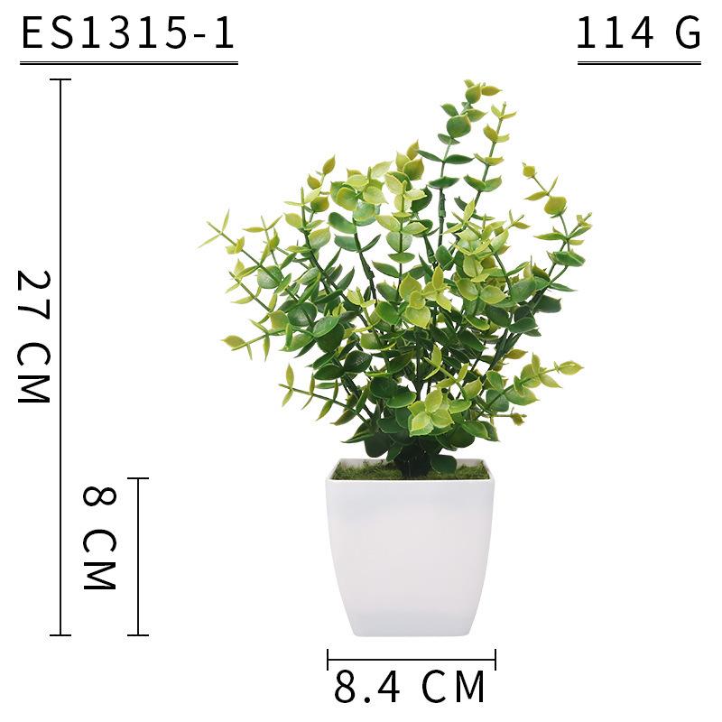 Simulated Plant Decorative Potted Plants, Indoor Desktop Simulated Green Plant Ornaments, Plastic Plant Potted Plants