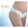 Women Sexy Plus Size Low Waist Hip Lifting Lace Embroidered Triangle Briefs