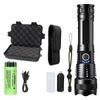 P50 High Lumen Super Bright LED Flashlight - Rechargeable Handheld Portable Ultra Power Torch for Outdoor Work & Emergency Use