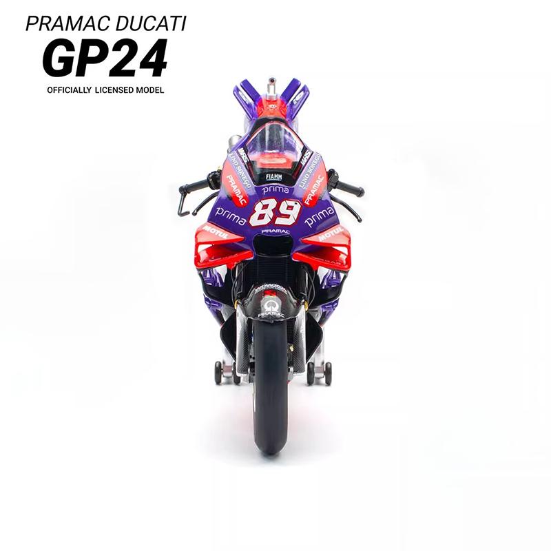 In Stock Kiloworks 1:12 Ducati Pramac Gp23  Motorcycle Simulation Alloy Micro Diecasting Custom Toy Collection Gift Ornament
