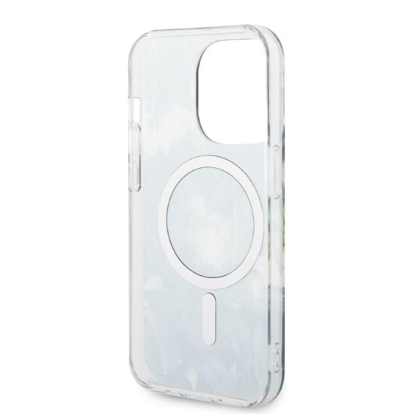 Etui do iPhone 14 Pro Max Guess Jungle MagSafe Zielone