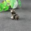 Antique Copper Chinese Feng Shui Cute Bull Small Statue Desktop Ornament Zodiac Animal Figurines Tea Pet Home Decorations Crafts