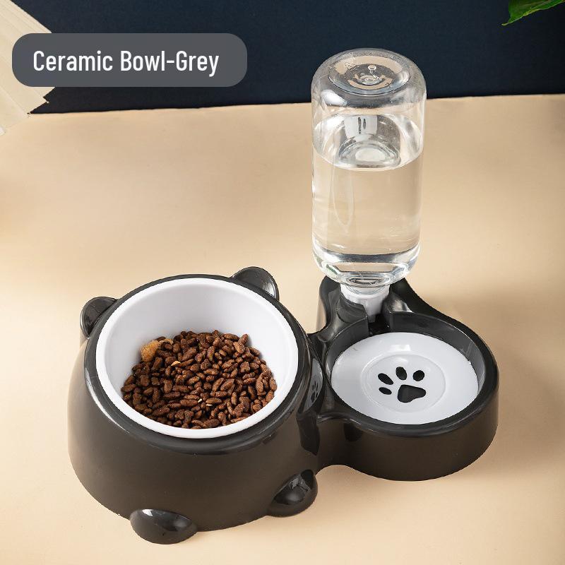 Pet Bowl: 2-in-1 Cat & Dog Feeding and Water Bowl