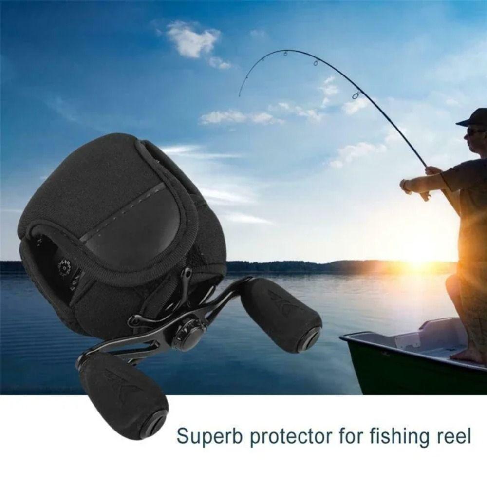 Thickened Fishing Wheel Bag Multi Functional Waterdrop Wheel Protective Cover Lure