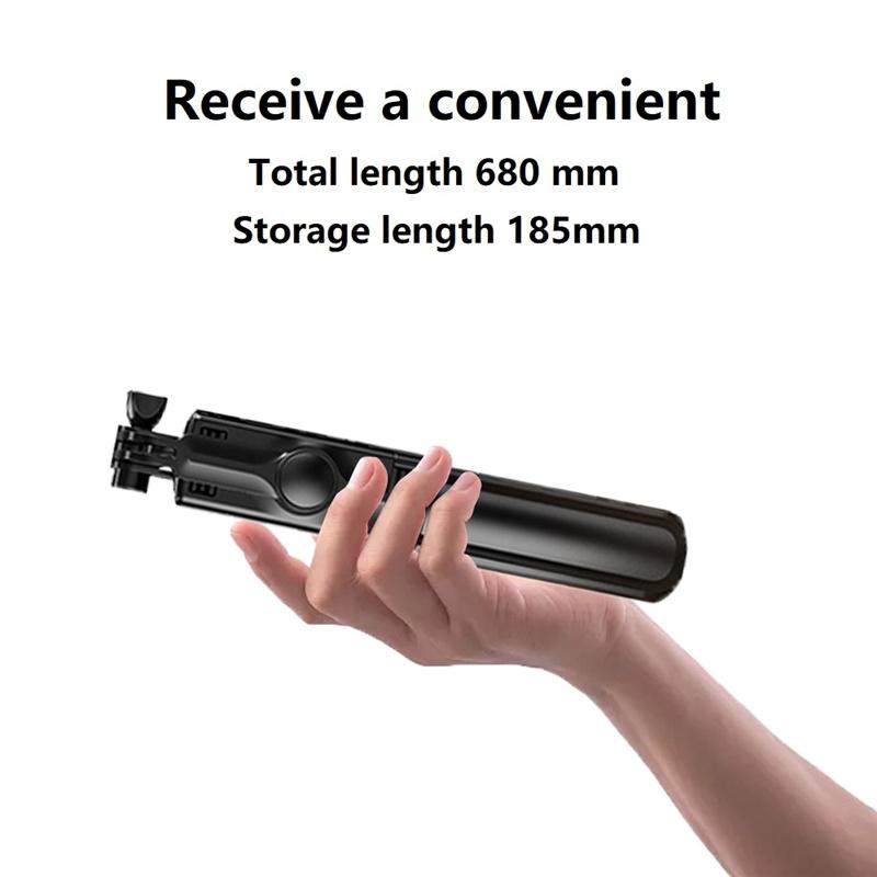 Roreta NEW Foldable Wireless Bluetooth  Selfie Stick Tripod with Bluetooth Shutter Stainless Steel Monopod for All Phone