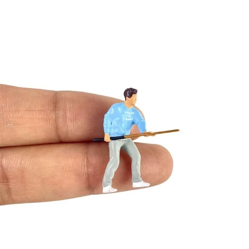 Miniature Billiard Player Resin Figurine Sculpture Dioramas Model Great For Collectibles And Tabletop Display Decoration