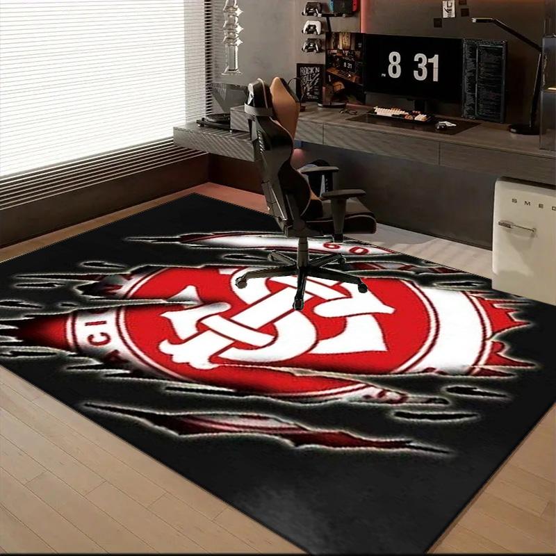 Inter Club Emblem Printed Office Carpet Chair Cushion Entryway Rug, Rugs for Living Room, Bedroom Christmas gifts