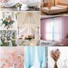 1m/2m/5m Soft Organza Mesh Fabric Making Wedding Dresses Curtain Scene Decoration Handmake DIY Sewing Fabrics TJ0031