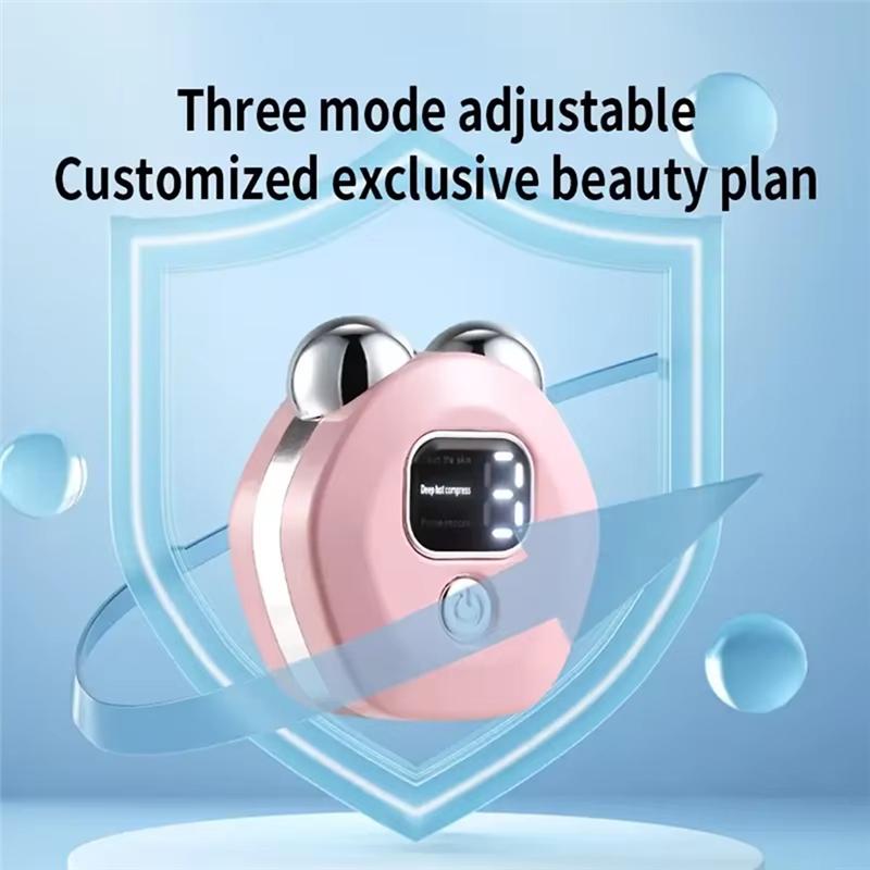 

Y20A Rechargeable Facial Massager Women s Skincare Device Deep Hot Compress Skincare Device Light Blue