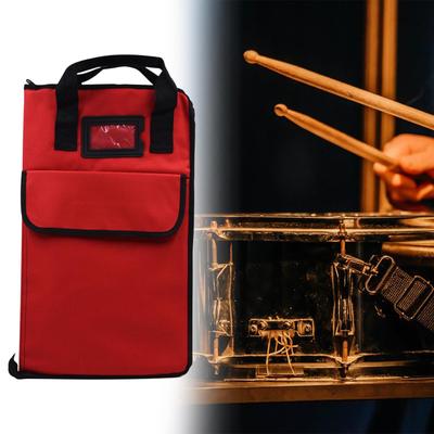 Drum Stick Bag Drumstick Handbag Holder Heavy Duty Teens Hold 12 Pair Professional with Large