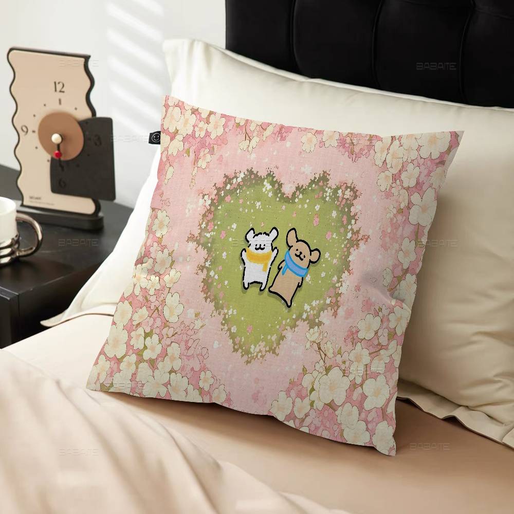 Cute Cartoon Puppy M-maltese Game Pillowcase Toon Gift Cushion Cover Bedroom Home Sofa Chair Seat Decor Pillow Case