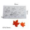 3D gresskar silikonform Halloween Maple Leaf Mousse Kakedekorasjonsmodell DIY Dessert Bakeredskaper