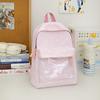 Schoolbag Japanese Two-dimensional Transparent Baby Bag Cute Backpack Trend Polka Dot High-value Female Student Schoolbag Bar Pain Bag