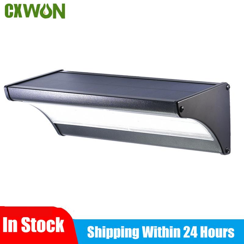 

Уличный солнечный светильник, детектор движения, 60/48/24, светодиодный проектор для освещения сада, гаража, крыльца, входной двери, солнечный прожектор 24LED-Warm 4000k чёрный