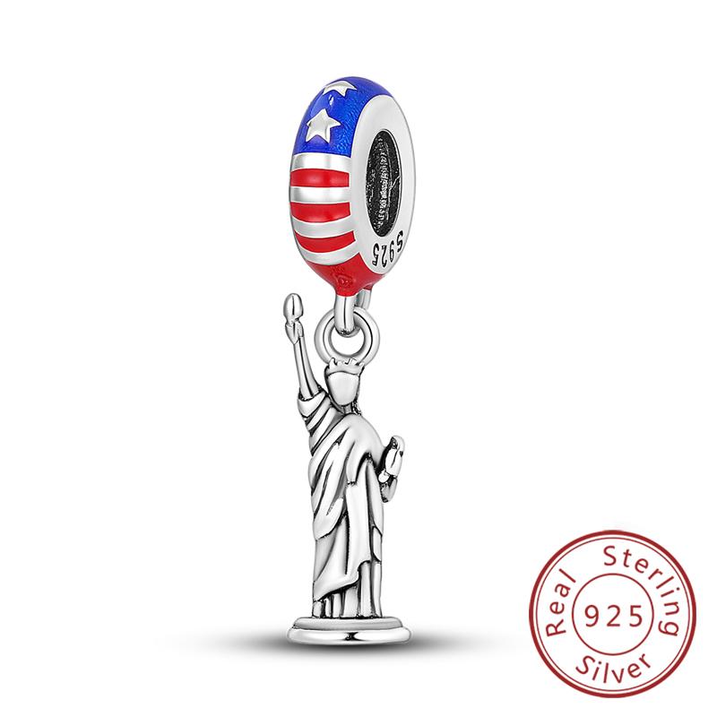 Original Charms Bead Copper Paris Tower Car Map Castle Travel Charms Fit Pendant Bracelets Women Diy Jewelry Making