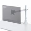 Sanwa Supply Monitor Arm (Single, Long Arm, Slim Short Clamp, White) CR-LAC116W