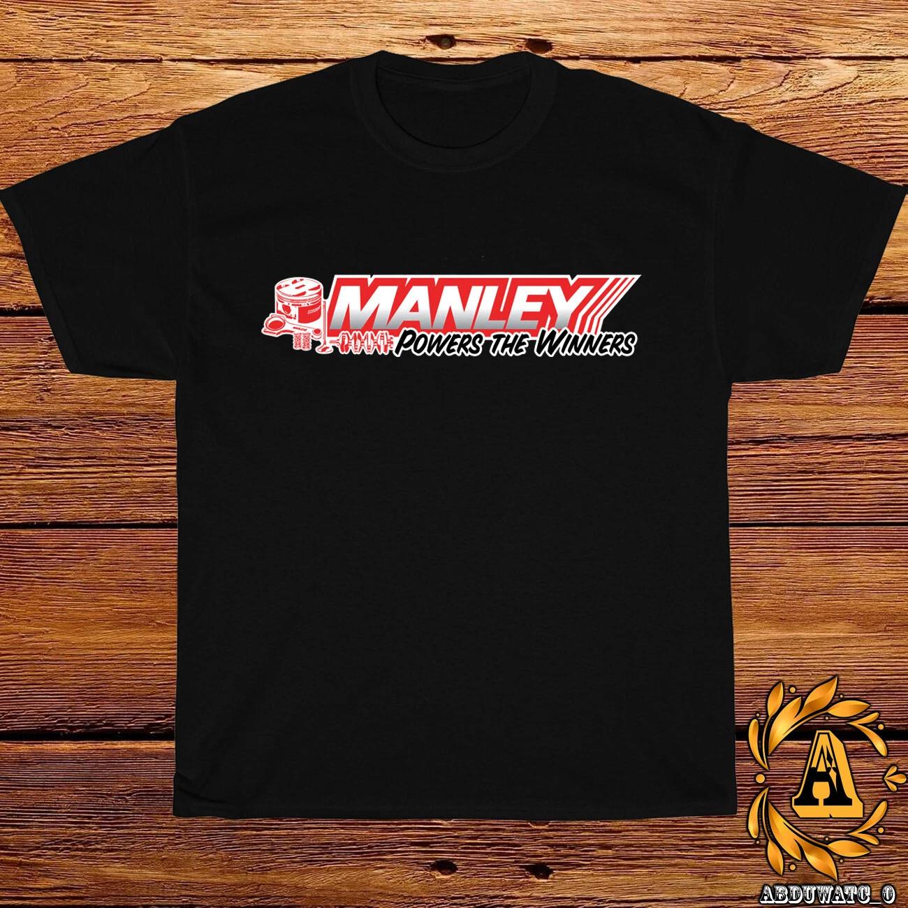New Manley Performance Power The Winner logo Black/Grey/White/Navy T-Shirt S-5XL 3XL