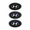 Aluminum Car Sticker for Hyundai Sonata Ix35 I20 Azera Elantra Accent Santa Fe Genesis Tiburon Tucson Solaris Front Rear Emblem b1