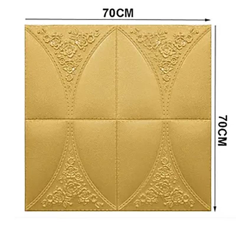 Decorative Waterproof Mildew Proof Moisture-proof Self-adhesive Wallpaper 70cm * 70cm Bedroom and Living Room Wall Stickers