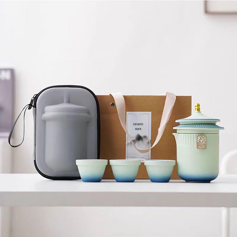 

Hedian Forbidden City Ceramic Quick Guest Tea Set