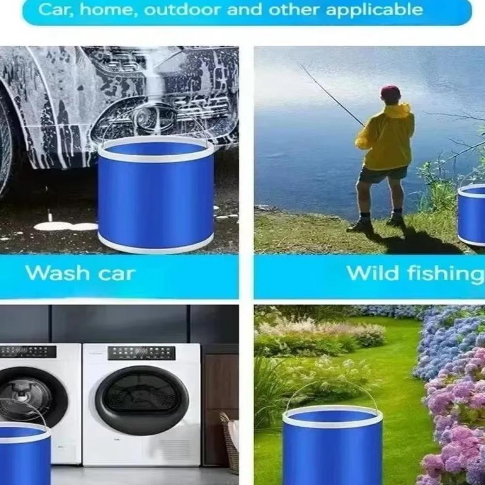 Car Folding Bucket 9L Business Car Bucket Car Washing Bucket Self Driving Tour Fishing Bucket