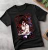 2026 Summer Demon Slayer Anime Kokushibo  Printed Loose Shortsleeved Pure Cotton Childrens Tshirt Unisex Casual Loose Y2k