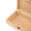 Rectangular Wooden Storage Box Organizer Wooden Storage Case Simple Storage Container Dust-Proof With Lock Jewelry Box Case