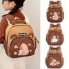 Kindergarten Capybara Schoolbag Children's Bags Go Out Capibala Small Backpack Girls and Boys Contrast Shoulder Bags.