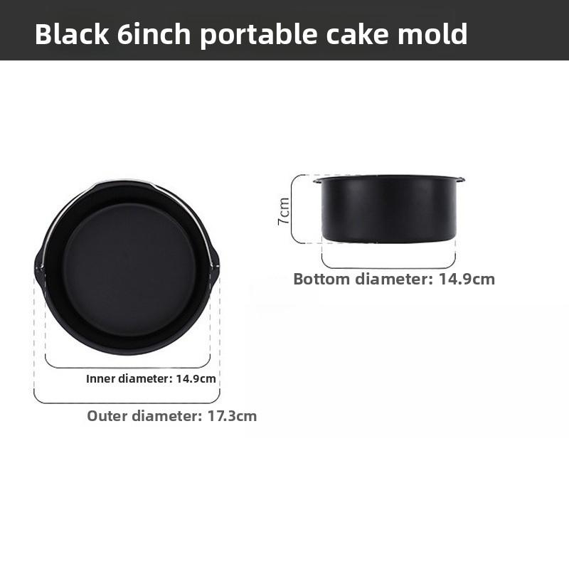 

Круглая форма для выпечки торта с антипригарным покрытием, противень, форма, корзина для аэрофритюрницы с ручками, кухонная посуда для выпечки, формы для пиццы, инструменты