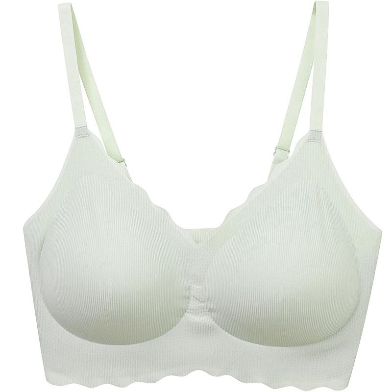 [Lycra] Ice silk seamless milk without steel ring gathering special thin beauty back text