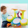 Colorful Early Education Multi-functional Drum Set With Microphone And Piano Toy Instruments For Kids Ages 2 To 6 Years