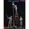 Miniart 1/35 Scale Street Workers (3 Figures) Plastic Model Kit MA38081
