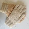 Soft Winter Gloves Lamb Velvet Warm Mittens Fashion Motorcycle Riding Gloves