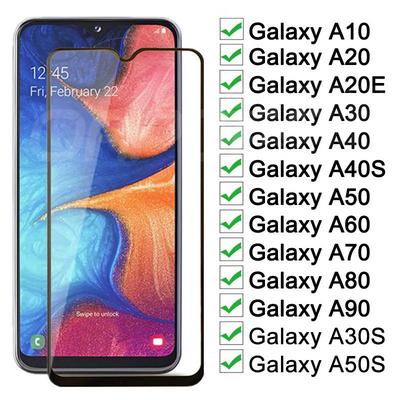 2.5D Full Cover Tempered Glass For Samsung Galaxy A21 A51 A81 A20 A30 A40 A50 A60 A70 A80 A90 A10S M10 M20 M30 Screen Glass Protector Film