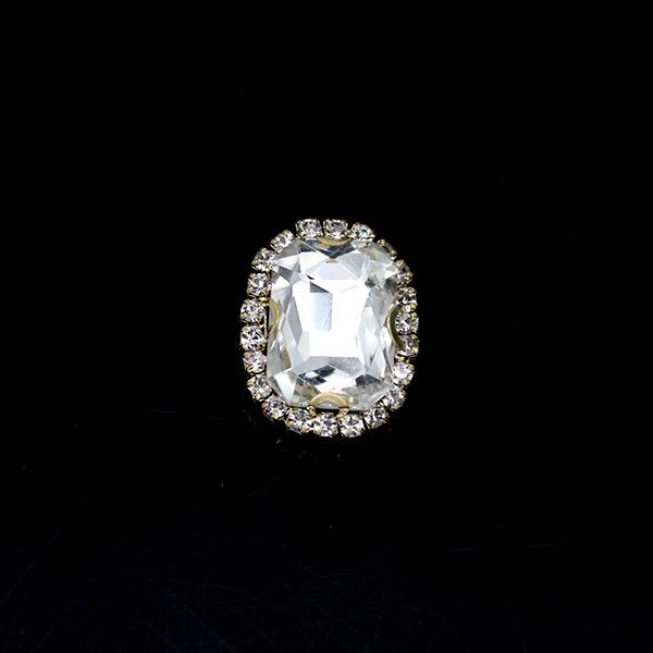 

Украшения для волос с бриллиантами в форме восьмиугольного когтя из хрустального стекла — декоративные аксессуары своими руками 13x18mm