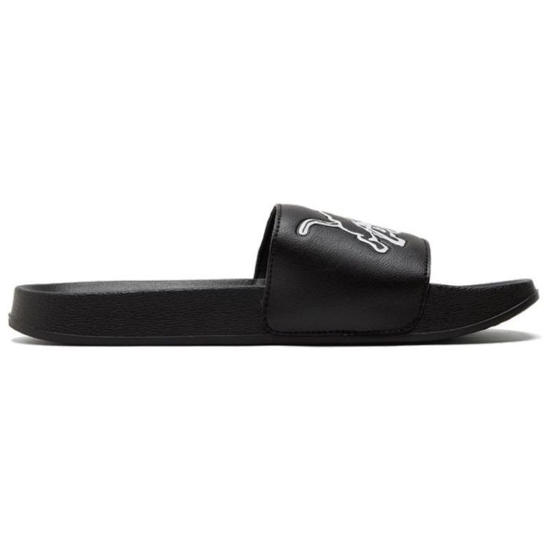 PUMA Leadcat Sport Rubber Sole Slide Slippers Unisex Black White 382501-02