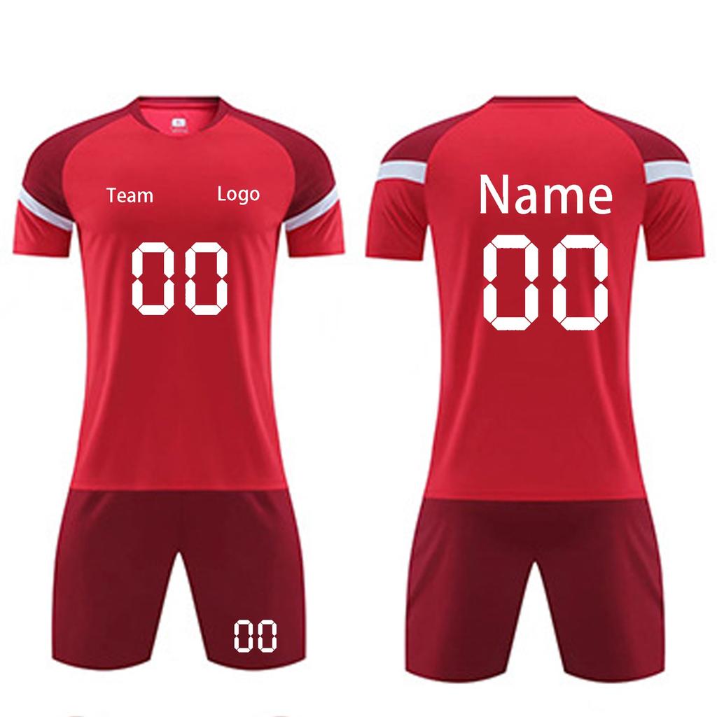 Men's Breathable Quick-Dry Soccer Jersey and Shorts Set Athletic Training Sportswear for Football Enthusiasts