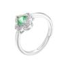 Elegant Cubic Zirconia Flowers Ring 18K Gold Plated Brass Adjustable  Band for Women Ideal for Daily Wear Weddings & Anniversary