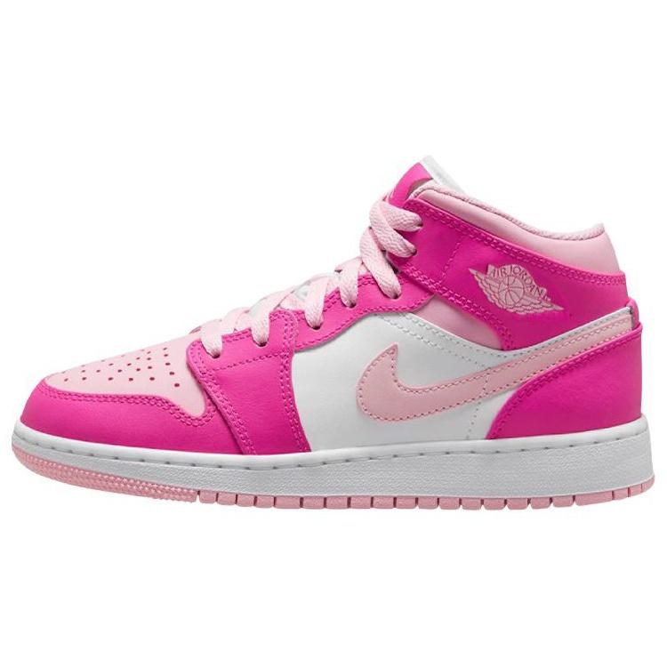 (GS) Air Jordan 1 Mid Fierce Pink Kids FD8780-116 EU 35.5