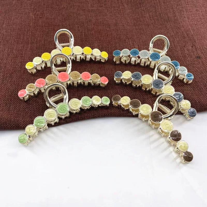 Elegant Tulip & Lily Hair Clip - Large Fairy Claw for Stylish Back-of-Head Design