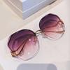 Sunglasses for Women Men Retro Octagon Metal Frame Gradient Glasses UV400 Lens Vintage Polygon Shades for Outdoor Activities