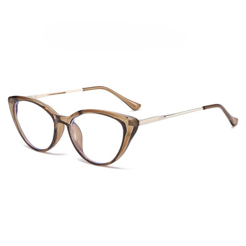 Modische Cat-Eye Blaulichtfilter-Myopiebrille Unisex Hochauflösend Ultraleichtes Brillengestell Minus Dioptrie 0 bis -4.0