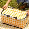 Isolierter Faltbarer Picknick- & Einkaufskorb - Outdoor, Camping, Takeaway-bereit