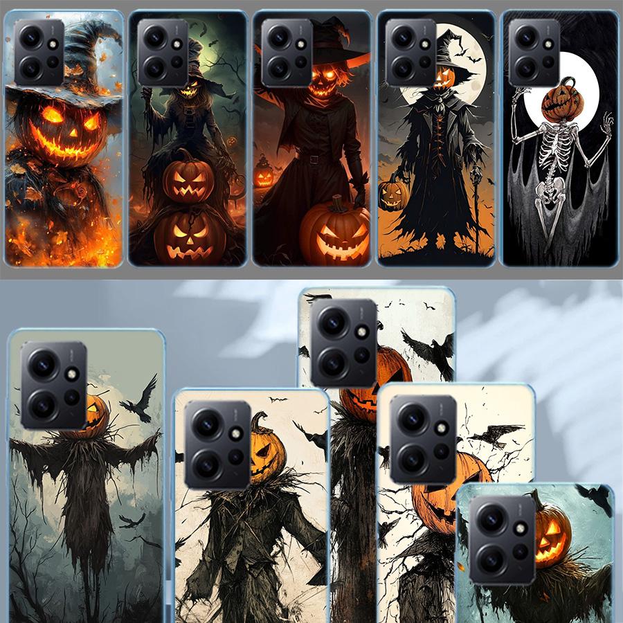 Halloween Pumpkin Man is Here Phone Case For Redmi Note 14 15 Pro 5G 13 12 Pro Plus 11 11T 11E 11S 10 Pro 10S 9 9S Cover Cell Cl